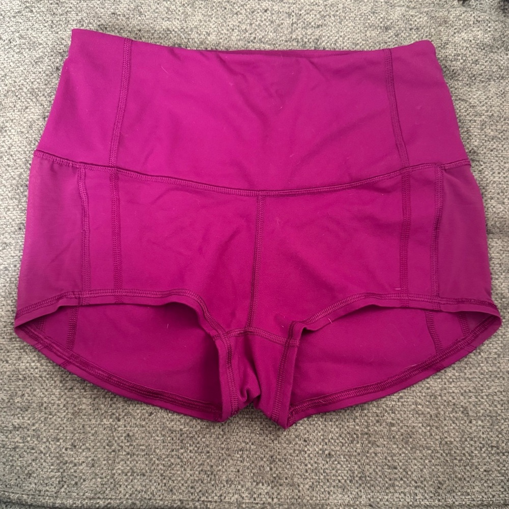Victoria's Secret High-Waisted Magenta Shorts